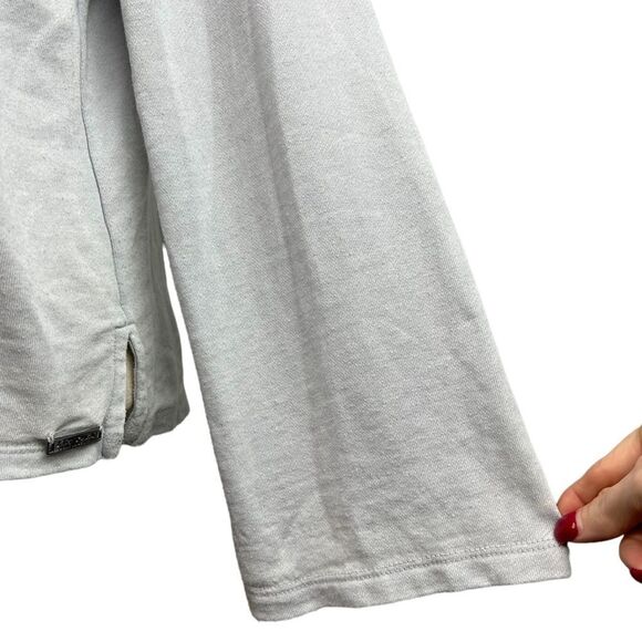 Betsey Johnson Performance Heather Grey Hoodie with Shoulder Laces Small - Picture 3 of 12